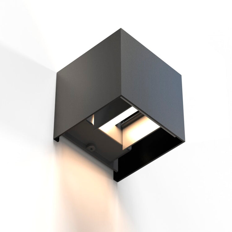 Hama -LED -Wandlampe für innere und außerhalb von WiFi Appen Sprache steuert schwarz
