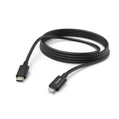 Hama Ladekabel USB-C Lightning 3 m schwarz
