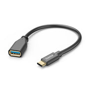 Hama USB-Adapterkabel OTG USB-C-Stecker – USB-A-Anschluss 15 cm schwarz - afbeelding 3