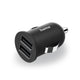 Hama 2-fach USB-Ladegerät. Ladeadapter für Auto 2.4 bis 12 W.