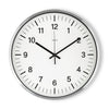 Hama Radio -abgesteuerte Wanduhr glänzend Ø 35 cm Aluminium