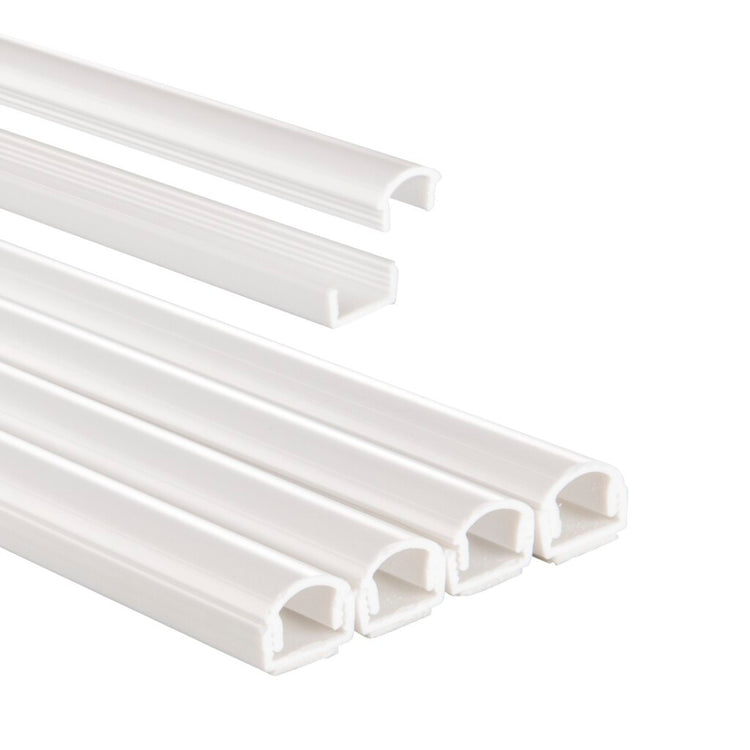 Hama Kabelkanal selbstklebend halbrund 100x1,1x1 cm 4 Stück PVC Weiß
