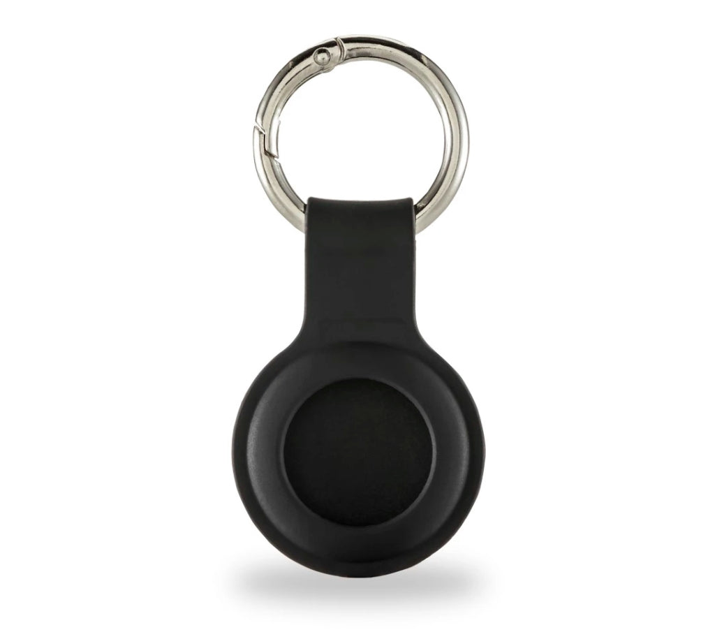 Hama Key Ring fantastisches Gefühl für Airtag Silicon sieht schwarz aus