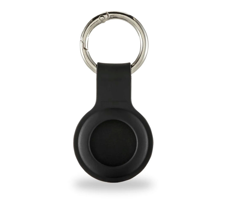 Hama Key Ring fantastisches Gefühl für Airtag Silicon sieht schwarz aus