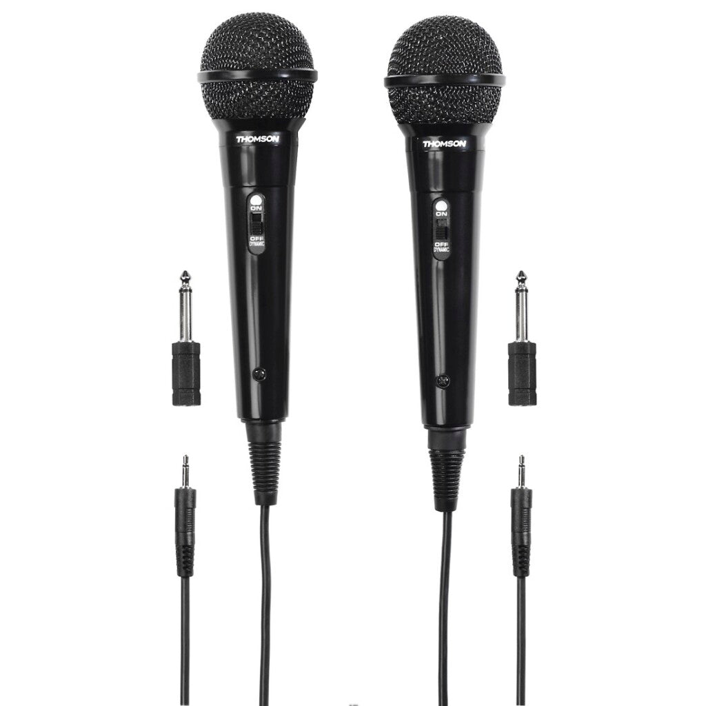 Thomson m135d dynamisches Mikrofon-Karaoke-Set schwarz