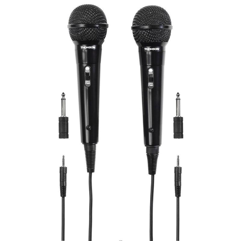 Thomson m135d dynamisches Mikrofon-Karaoke-Set schwarz