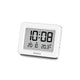 Hama digitaler LCD-Wecker in Weiß