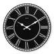 Hama Wall Clock Rab Vintage klopft nicht um 30 cm schwarze weiße MDF