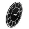 Hama Wall Clock Rab Vintage klopft nicht um 30 cm schwarze weiße MDF