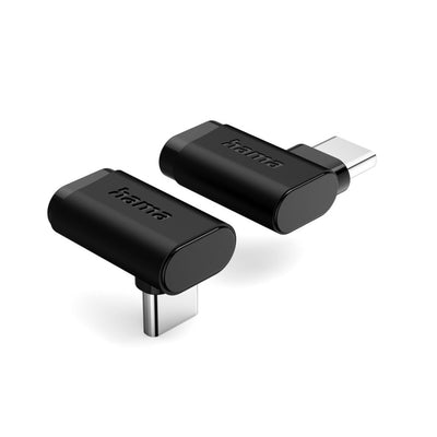 Hama USB-C-Eckadapter 90 Grad; USB 3.2 Gen2 10 GBit S 5 A 240 W 2er-Set