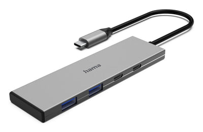 Hama USB-C Hub 4 Ports 2x USB-A 2x USB-C USB 3.2 Gen2 10 Gbit S PD Alu