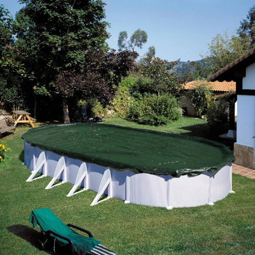 Sommer Spaß Sommer Spaß Winter Swimmingpool Cover oval 800 cm PVC Grün