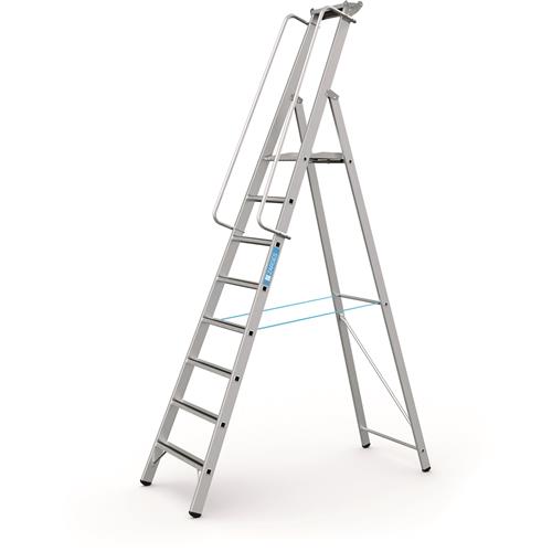 Zarges Podesttreppe + Handlauf Meistertritt S 8tr