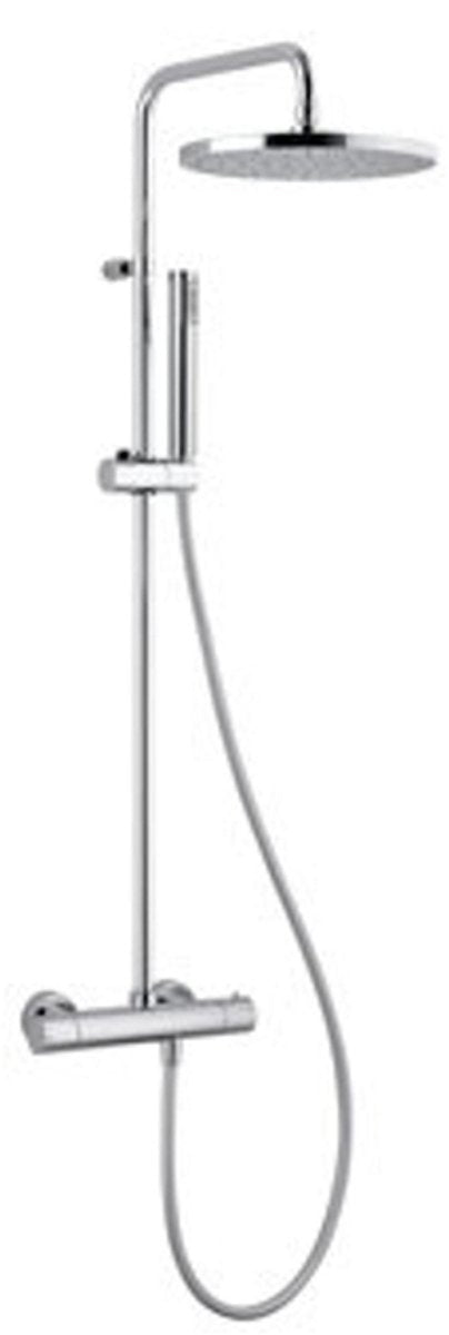 Plieger Royal - Duschset mit Regenbrause ø25cm + Handbrause - Thermostat - Chrom