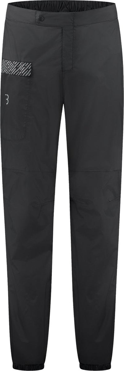 Bbb Cycling Rainshield wasserdichte Regenhose Damen und Herren – Fahrrad-Regenhose mit Reißverschluss – Regenanzug 10000 mm wasserdicht und winddicht – Schwarz – Größe XL-XXL – BBW-449