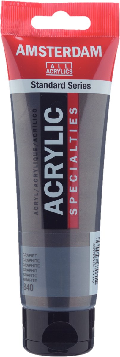 Acrylfarbe der Amsterdamer Standardserie, Tube 120 ml, Graphit 840