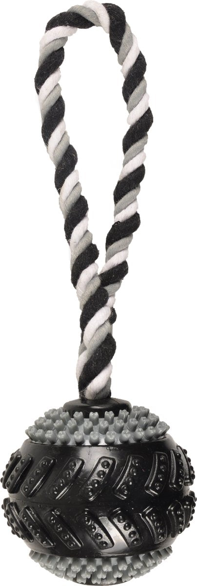 Flamingo Hundespielzeug Gladiator Curling – Schwarz – 28 x 9 x 9 cm