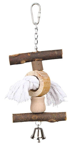 Trixie Toy Bark aus Holz und Seil mit Glocke