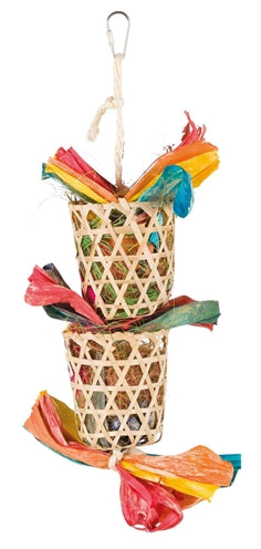 Trixie Vogel Nature Toys in Sisalkoord Palmblad Maislies