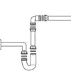 Kirchhoff Platzspar-Siphon aus Polypropylen für Waschbecken, 1 1 4 x 32 mm – 98833518