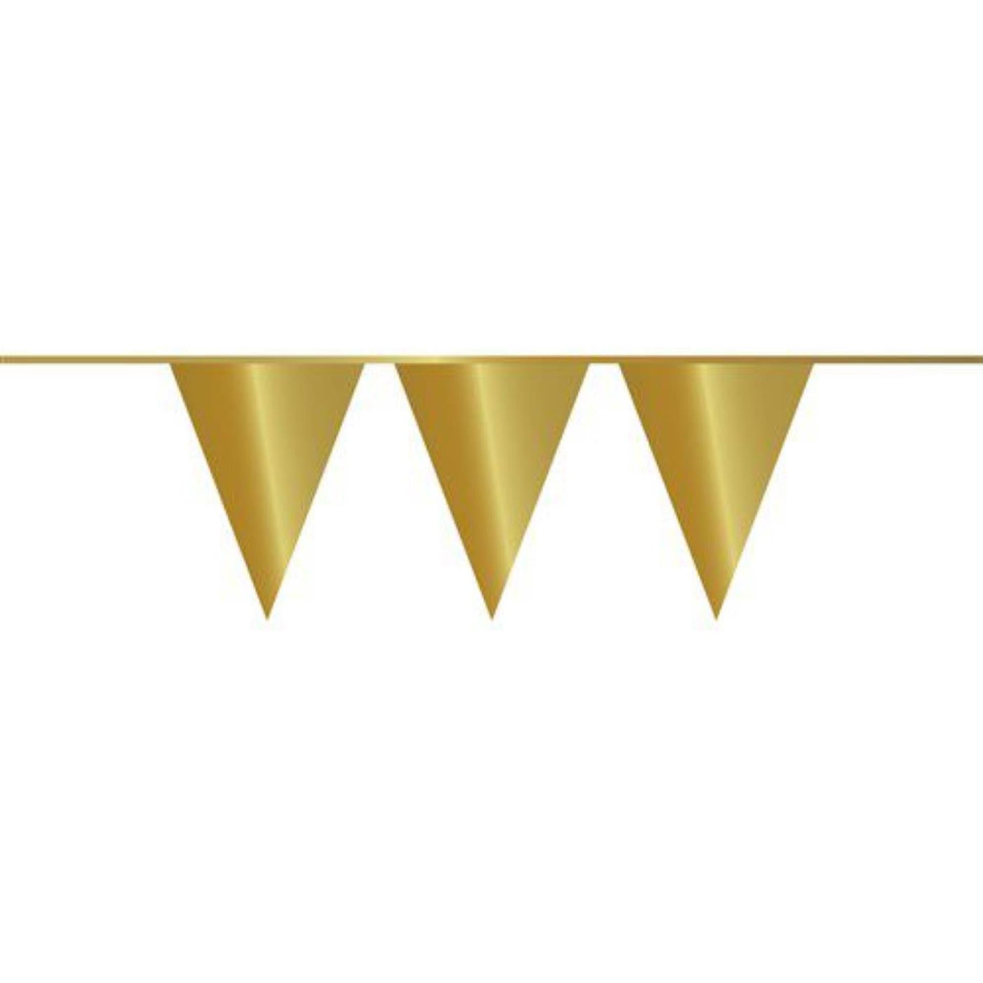 Haza-Flaggenlinie, metallisches Gold, 10 m