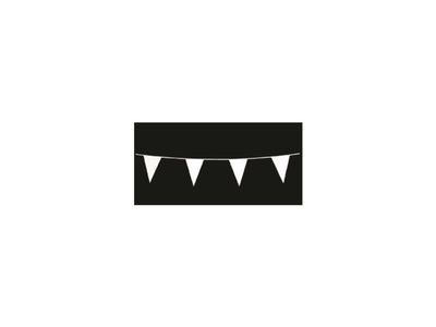 Haza-Flaggenleine, 10 m, Kunststoff, weiß