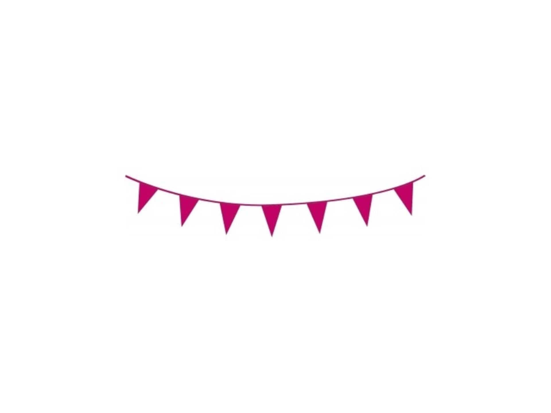 Haza-Flaggenleine, 10 m, Kunststoff, leuchtend rosa