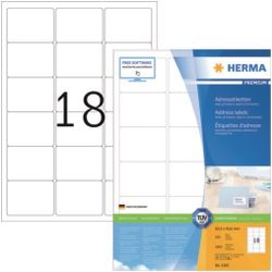 Herma Adressetiketten weiß 63,5x46,6 Premium A4 1800 Stk.