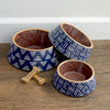 Tarhong Food Bowl Hund Oase Melamin Indigo Blau