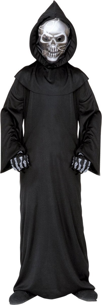 Vegaoo Halloween-Sensenmann-Kostüm für Kinder – Kinderkostüme – 128–140