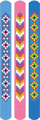 Diamond dotz® Diamond Painting Armbänder – Kinder Erwachsene – dtz11.010 – Blumen – runde Steine – Komplettpaket