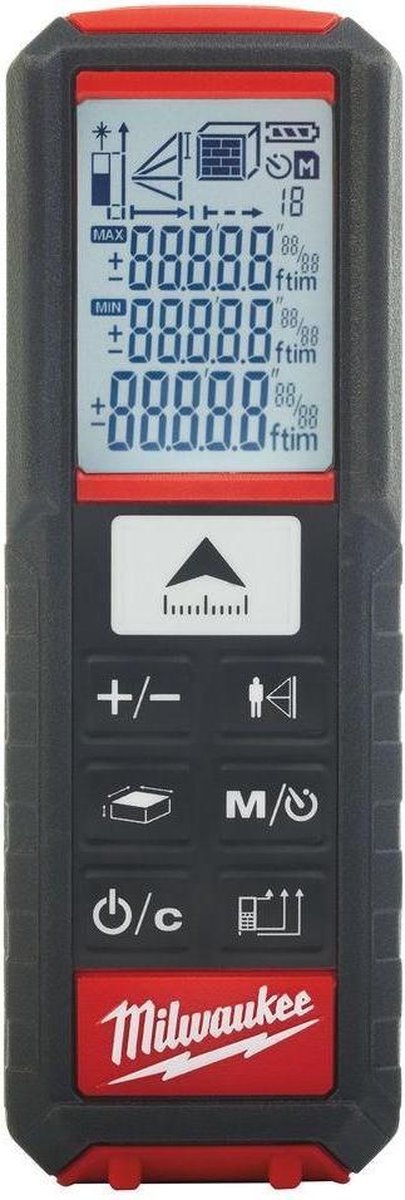Milwaukee Milwaukee Handlaser-Entfernungsmesser, Messbereich 0 - 50 m, Genauigkeit 1,5 mm