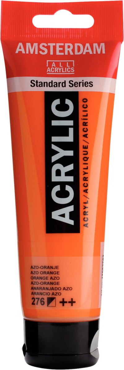 Acrylfarbe der Amsterdamer Standardserie, Tube 120 ml, Azo-Orange 276
