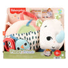 Fisher-Price auf dem Bauch spielt wanderndes Nashorn