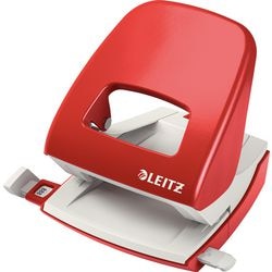 2-Loch Locher Leitz 5008 8cm rot