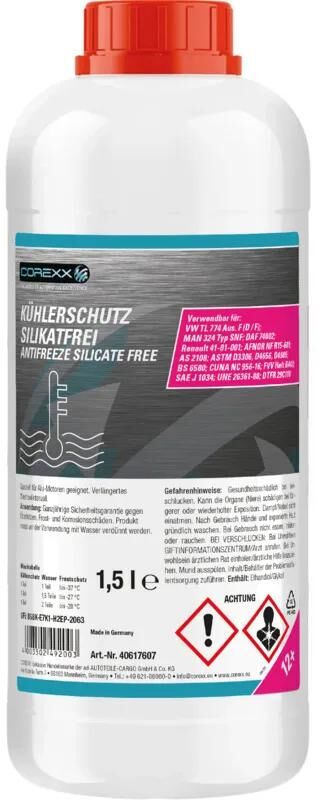 Corexx Kühlerschutzprodukt silikatfrei g12+. Frostschutzmittel silikatfrei (G12+) 1,5l