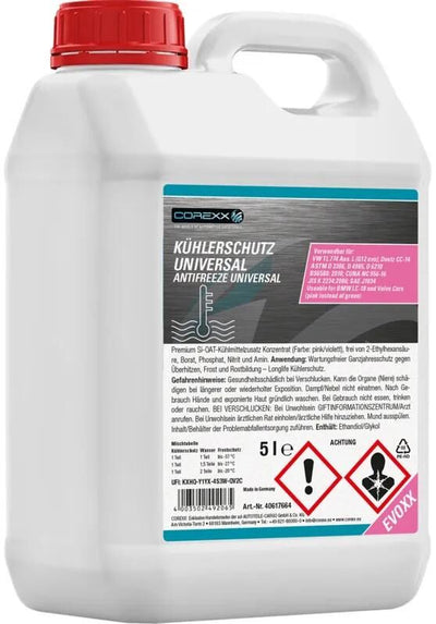 Corexx Kühlerschutzprodukt Uni Evoxx Frostschutzmittel 5 l Universal Evoxx