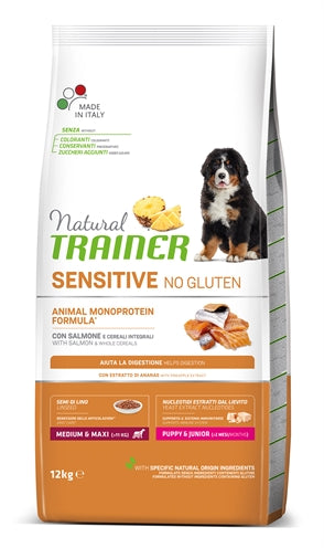 Natürlicher Trainerhund Welpe Junior Medium Maxi empfindlicher Lachs