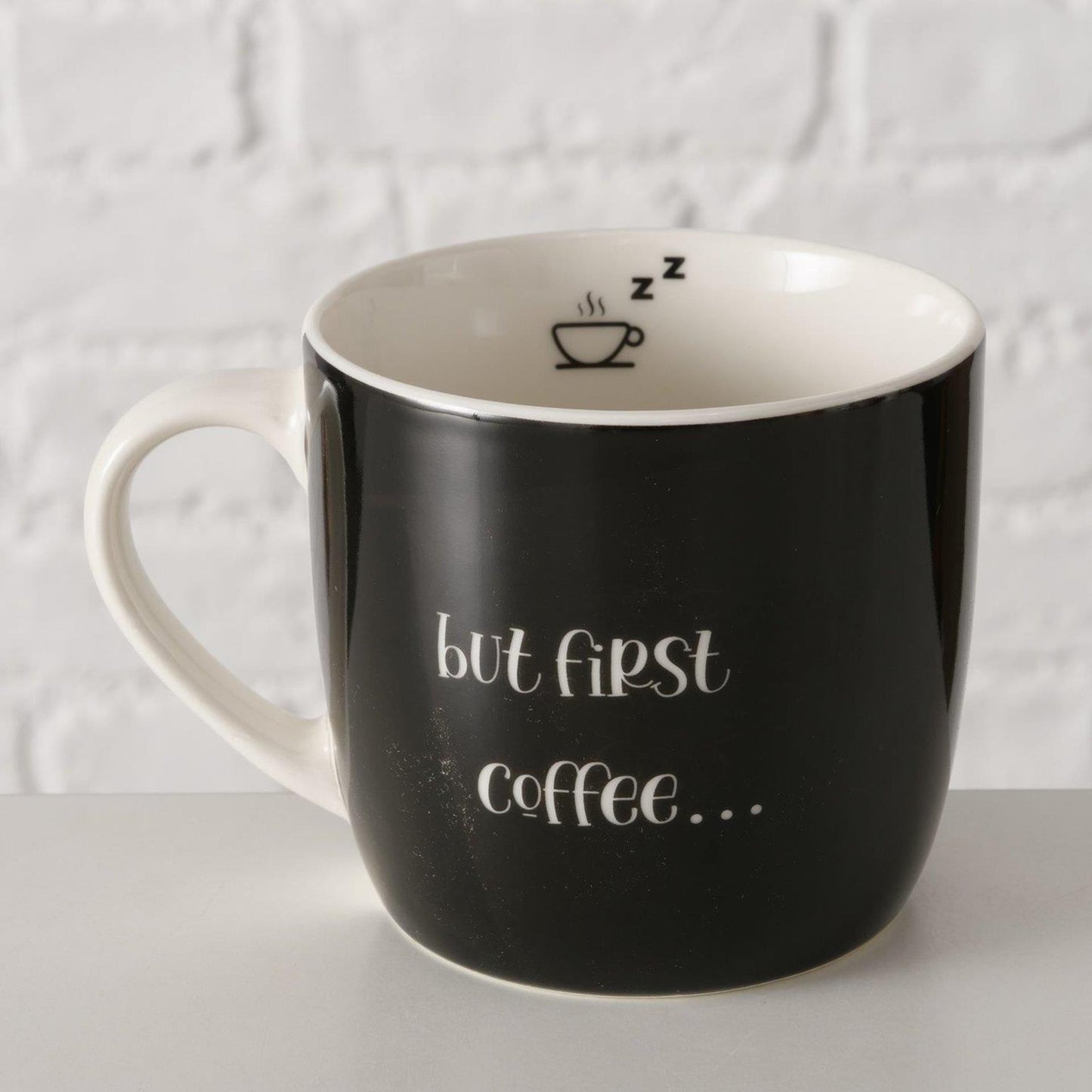 Boltze Home Becher mit Text 420ml