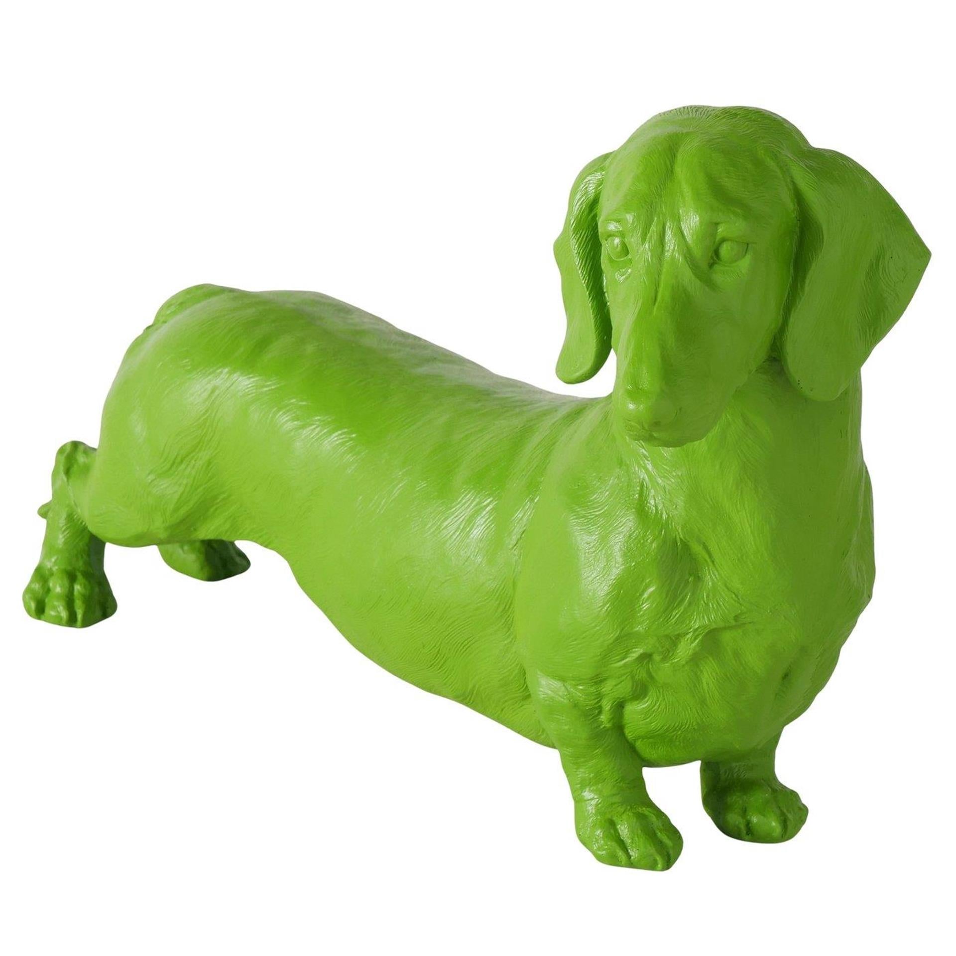 Boltze Home Figur Dackel rosa 38x24cm