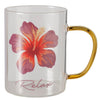 Boltze Home Becher Hibiskus 400ml ø8xh11cm