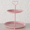 Boltze Home Etagere rosa ø21xh25cm