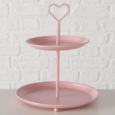 Boltze Home Etagere rosa ø21xh25cm