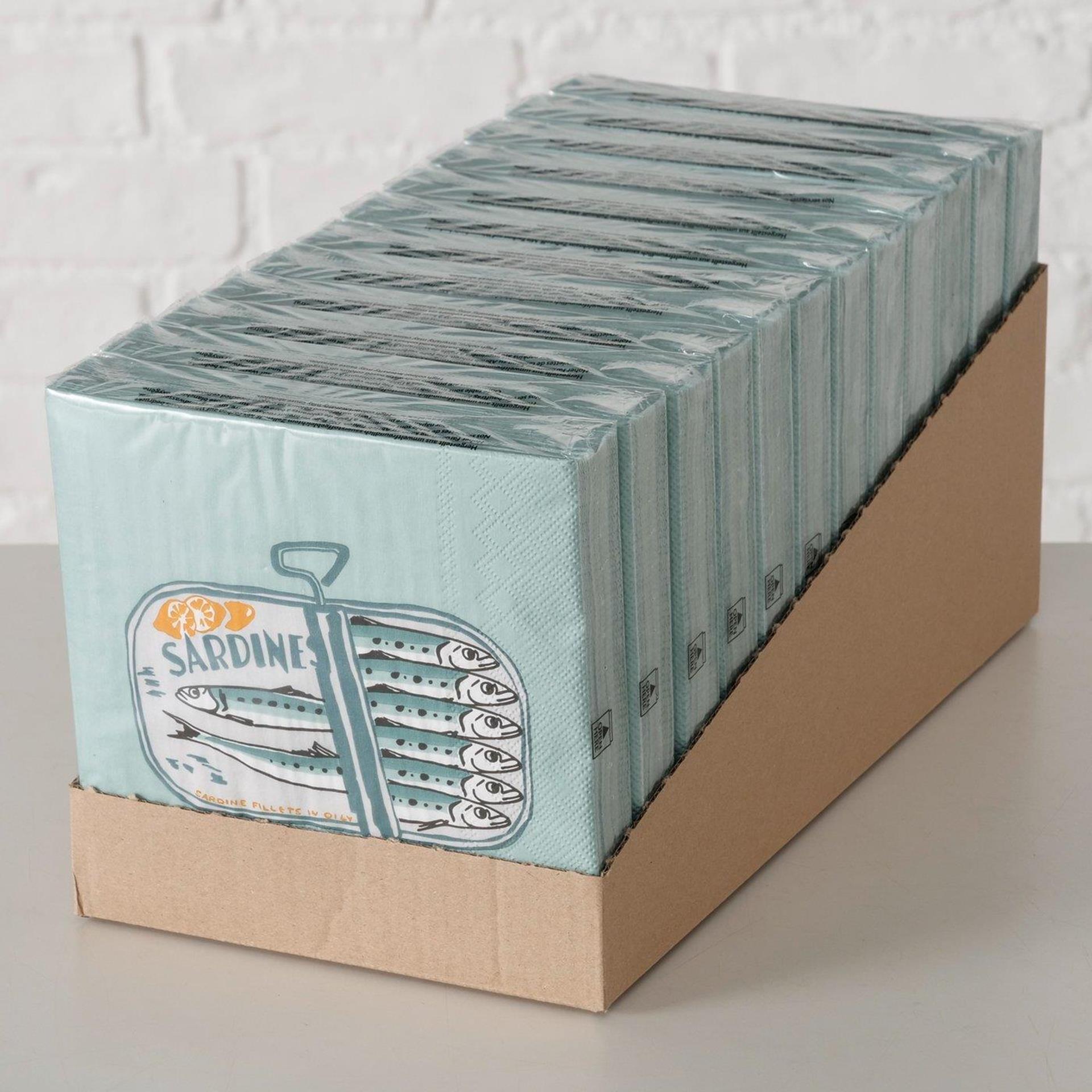 Boltze Home Servietten Sardine 16,5x3cm