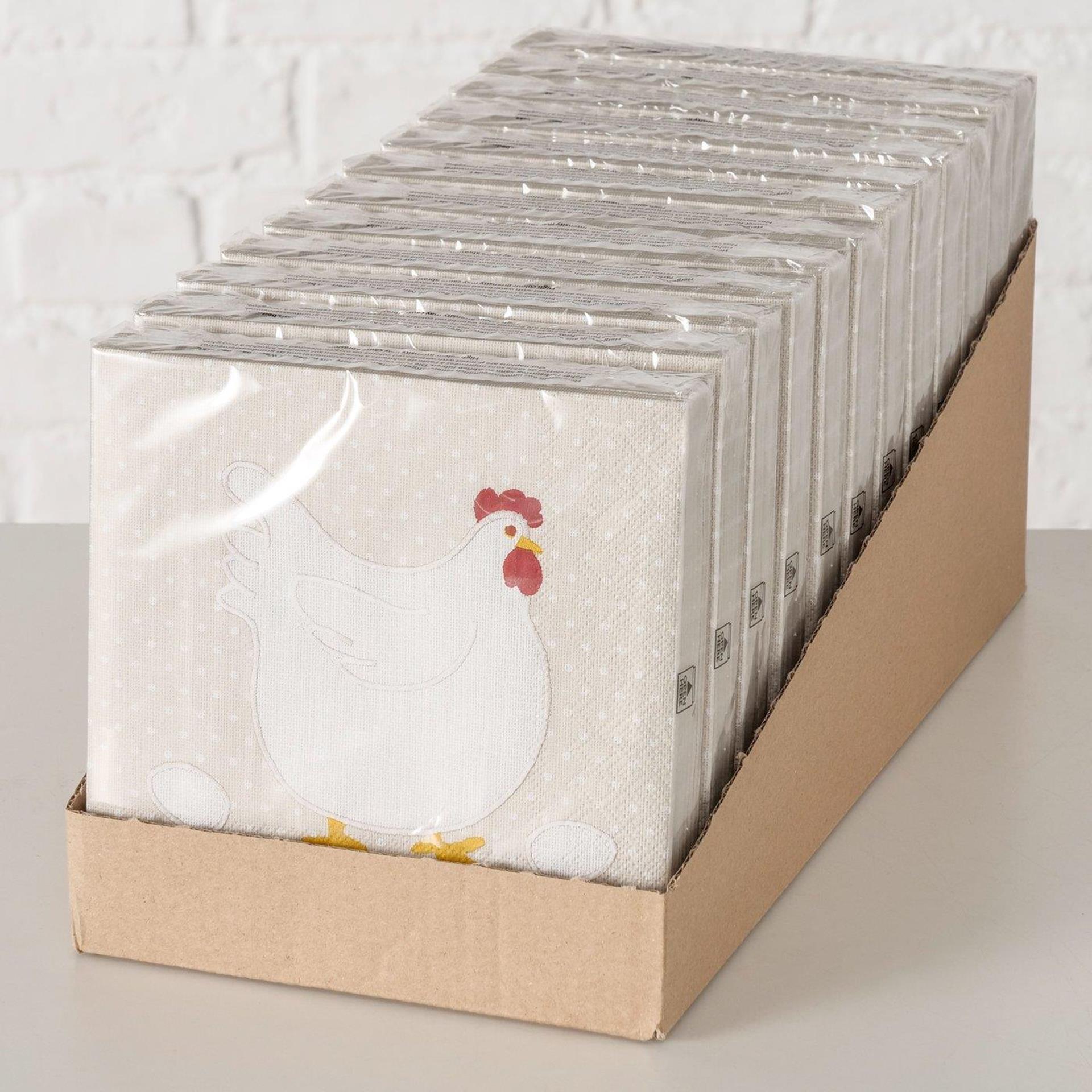 Boltze Home Servietten Huhn 16,5x3cm