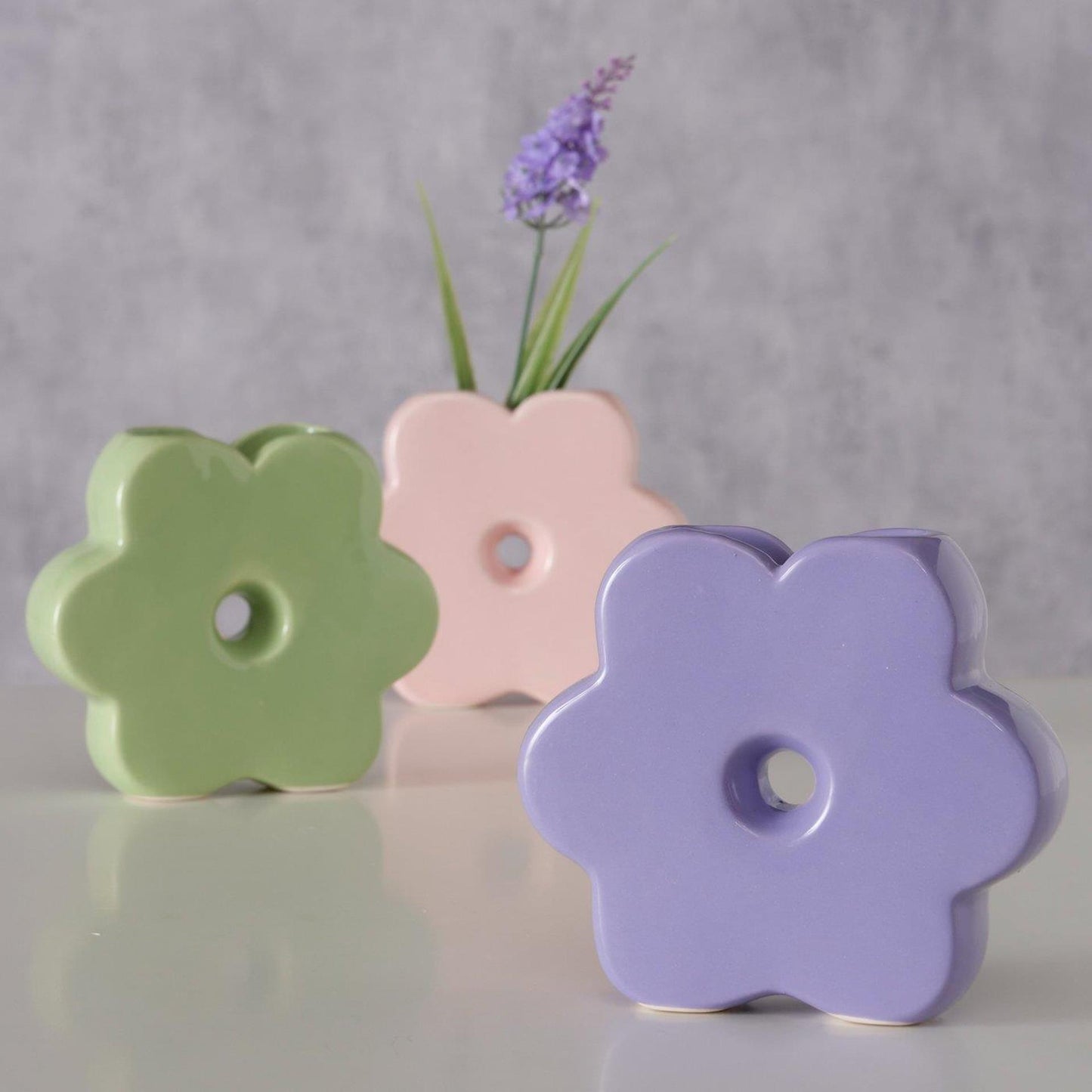 Boltze Home Vase Blume 13,5x3,5x12cm