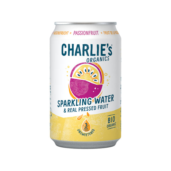 Charlie's Bio-Sprudelwasser Passionsfrucht Bio (12x 33cl)