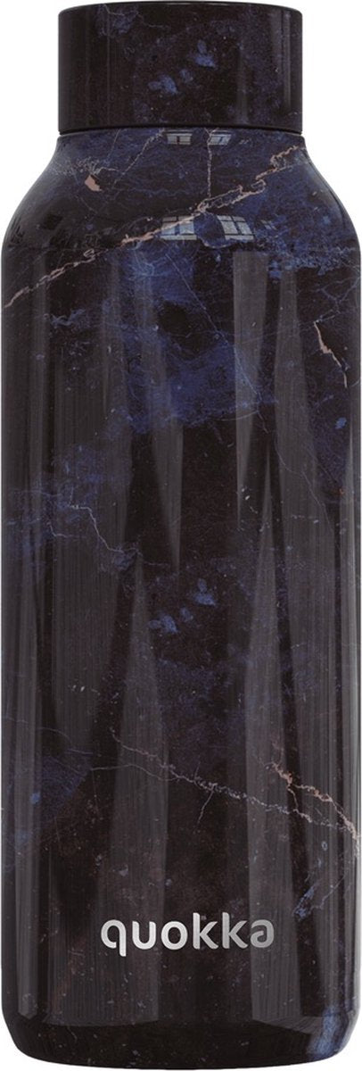 Quokka Trinkflasche Edelstahl massiv schwarz Marmor 510 ml