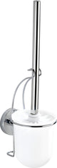 Wenko Vacuum-Loc WC-Bürstenhalter Milazzo Chrom – WC-Bürste mit Halter – Befestigung ohne Bohren