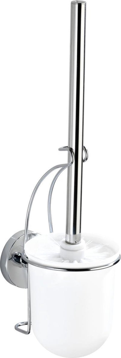 Wenko Vacuum-Loc WC-Bürstenhalter Milazzo Chrom – WC-Bürste mit Halter – Befestigung ohne Bohren